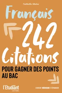 Français - 242 citations pour gagner des points au bac_cover
