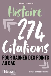 Histoire - 274 citations pour gagner des points au bac_cover