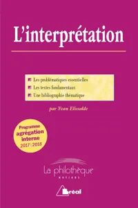 L'interprétation - Programme agrégation interne_cover