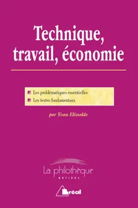 Technique, travail, économie_cover