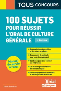 100 sujets pour réussir l'oral de culture générale_cover