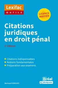 Citations juridiques en droit pénal - Licence, Master_cover