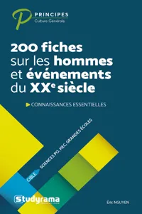 200 fiches sur les hommes et évènements du XXe siècle_cover