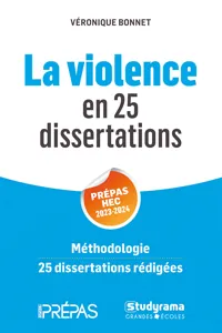 La violence en 25 dissertations - Prépas HEC 2023-2024_cover