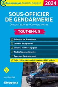 Sous-officier de gendarmerie - Tout-en-un - Catégorie B - Édition 2024_cover