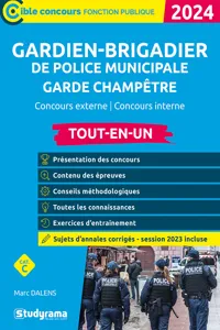 Gardien-brigadier de police municipale – Garde champêtre - Tout-en-un - Catégorie C - Concours 2024_cover