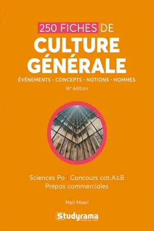 250 fiches de culture générale - Sciences Po - Catégories A et B - Prépas commerciales