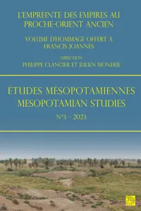 Études Mésopotamiennes – Mesopotamian Studies N°3 – 2023_cover