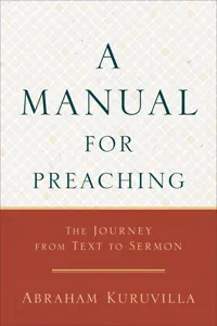 A Manual for Preaching_cover