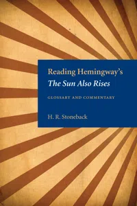 Reading Hemingway's The Sun Also Rises_cover