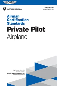 Airman Certification Standards: Private Pilot - Airplane (2024)_cover