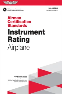 Airman Certification Standards: Instrument Rating - Airplane (2024)_cover