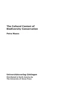 The Cultural Context of Biodiversity Conservation_cover