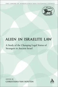 The Alien in Israelite Law_cover
