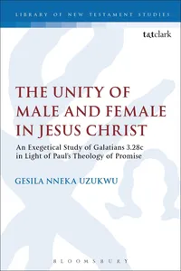 The Unity of Male and Female in Jesus Christ_cover