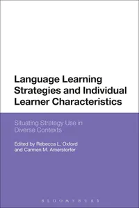 Language Learning Strategies and Individual Learner Characteristics_cover