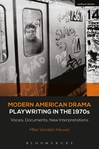 Modern American Drama: Playwriting in the 1970s_cover