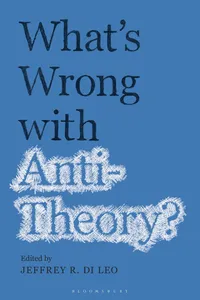 What's Wrong with Antitheory?_cover