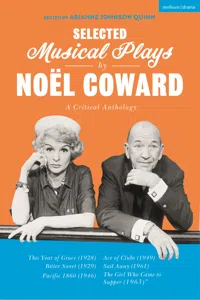 Selected Musical Plays by Noël Coward: A Critical Anthology_cover