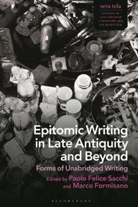 Epitomic Writing in Late Antiquity and Beyond_cover