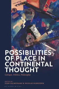 Possibilities of Place in Continental Thought_cover