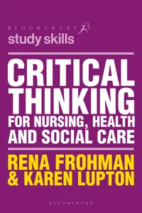 Critical Thinking for Nursing, Health and Social Care_cover