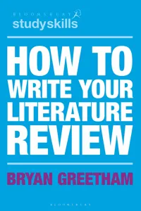 How to Write Your Literature Review_cover