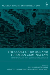 The Court of Justice and European Criminal Law_cover