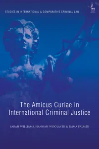 The Amicus Curiae in International Criminal Justice_cover