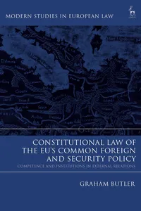 Constitutional Law of the EU's Common Foreign and Security Policy_cover