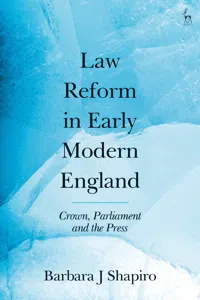 Law Reform in Early Modern England_cover