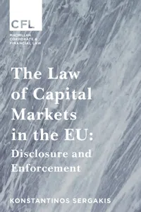 The Law of Capital Markets in the EU_cover