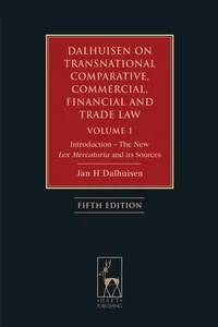 Dalhuisen on Transnational Comparative, Commercial, Financial and Trade Law Volume 1_cover