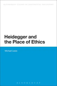 Heidegger and the Place of Ethics_cover