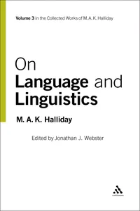 On Language and Linguistics_cover