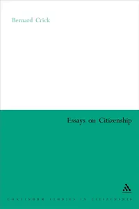 Essays on Citizenship_cover