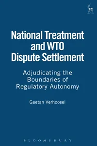 National Treatment and WTO Dispute Settlement_cover