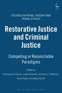 Restorative Justice and Criminal Justice_cover
