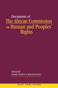 The African Commission on Human and Peoples' Rights and International Law_cover