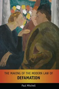 The Making of the Modern Law of Defamation_cover