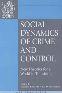 Social Dynamics of Crime and Control_cover