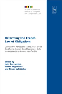 Reforming the French Law of Obligations_cover