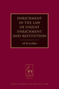 Enrichment in the Law of Unjust Enrichment and Restitution_cover