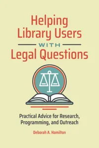 Helping Library Users with Legal Questions_cover