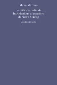 La critica sconfinata. Introduzione al pensiero di Susan Sontag_cover