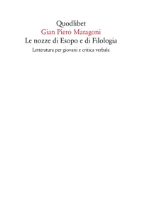 Le nozze di Esopo e di Filologia_cover