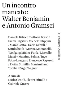 Un incontro mancato: Walter Benjamin e Antonio Gramsci_cover