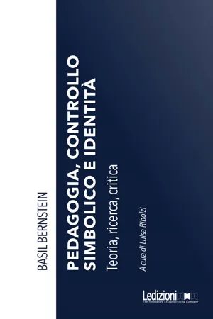 PDF Pedagogia controllo simbolico e identit de Basil Bernstein