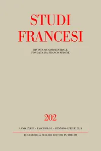 Studi Francesi 202_cover