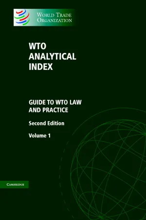 WTO Analytical Index 2 Volumes